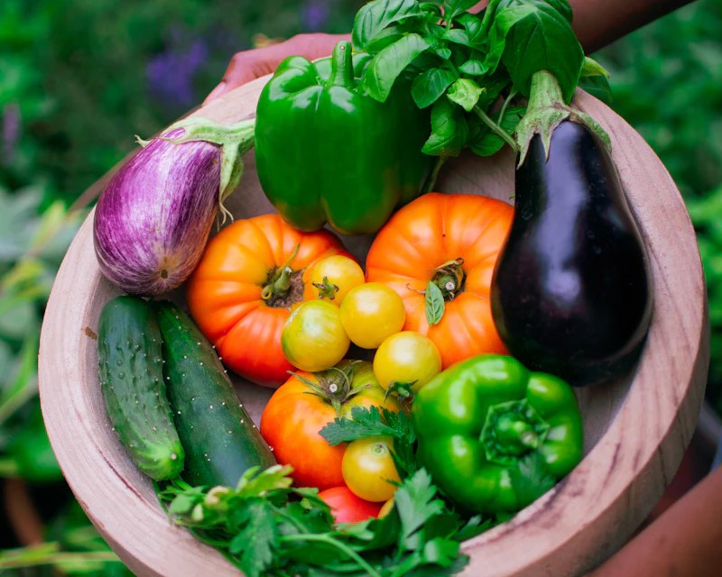 Colorful fresh vegetables